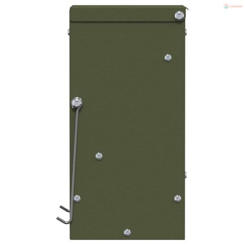 Nyúl Etető Olajzöld 12,5 x 12,5 x 25 cm Hidegen Hengerelt Acél