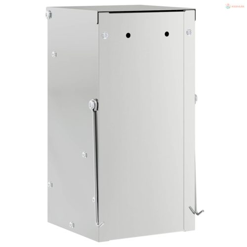 Nyúl Etető Ezüst 12,5 x 12,5 x 25 cm Horganyzott acél