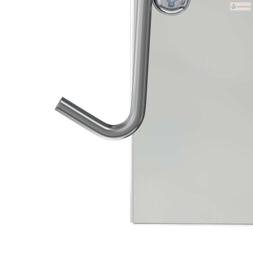 Nyúl Etető Ezüst 12,5 x 12,5 x 25 cm Horganyzott acél