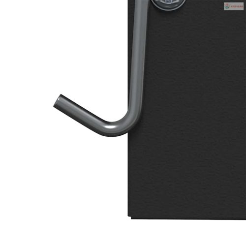 Nyúl Etető Fekete 20 x 12,5 x 25 cm Hidegen Hengerelt Acél