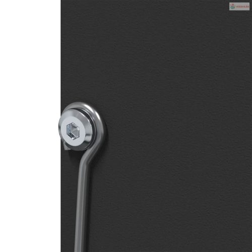 Nyúl Etető Fekete 20 x 12,5 x 25 cm Hidegen Hengerelt Acél