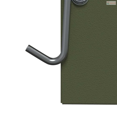 Nyúl Etető Olajzöld 20 x 12,5 x 25 cm Hidegen Hengerelt Acél