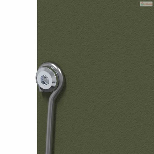 Nyúl Etető Olajzöld 20 x 12,5 x 25 cm Hidegen Hengerelt Acél