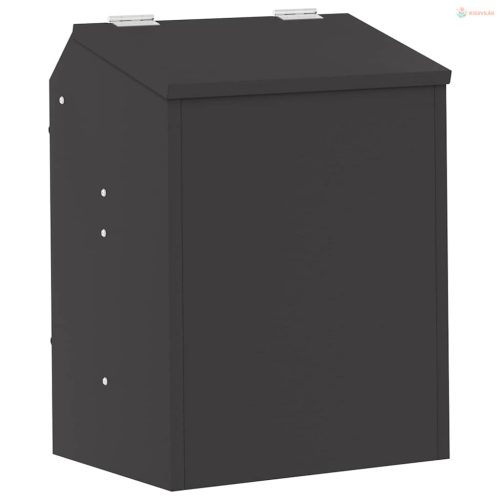 Nyúl Etető Fekete 64.5 x 25.5 x 45.5 cm Hidegen Hengerelt Acél