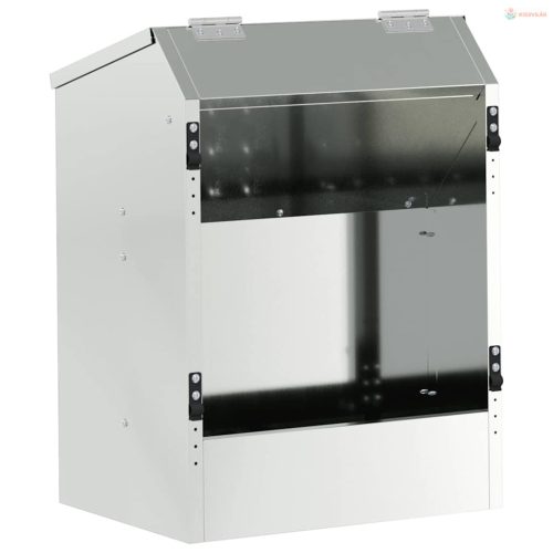 Nyúl Etető Ezüst 64.5 x 25.5 x 45.5 cm Horganyzott acél