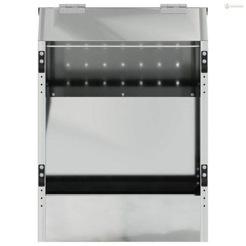 Nyúl Etető Ezüst 64.5 x 25.5 x 45.5 cm Horganyzott acél