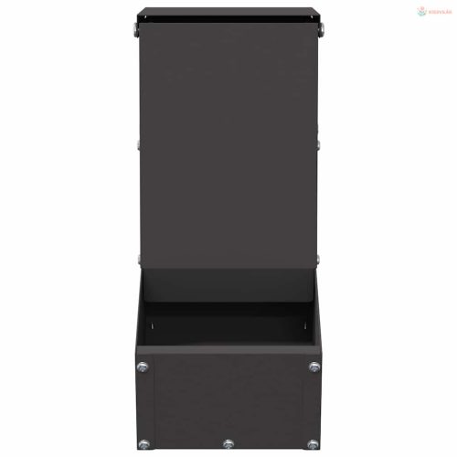 Nyúl Etető Fekete 12,5 x 26 x 28,5 cm Hidegen Hengerelt Acél