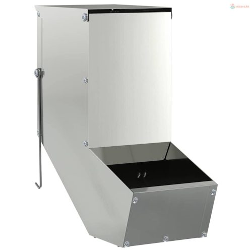 Nyúl Etető Ezüst 12,5 x 26 x 28,5 cm Horganyzott acél