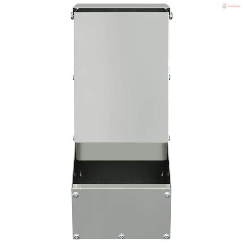 Nyúl Etető Ezüst 12,5 x 26 x 28,5 cm Horganyzott acél