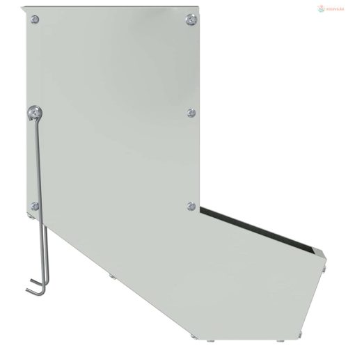 Nyúl Etető Ezüst 12,5 x 26 x 28,5 cm Horganyzott acél