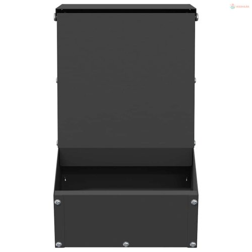 Nyúl Etető Fekete 17,5 x 26 x 28,5 cm Hidegen Hengerelt Acél