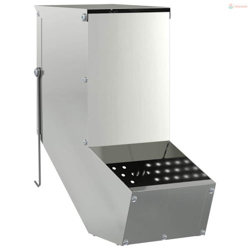 Nyúl Etető Ezüst 12,5 x 26 x 28,5 cm Horganyzott acél