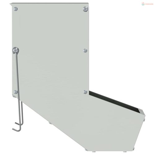 Nyúl Etető Ezüst 17,5 x 26 x 28,5 cm Horganyzott acél