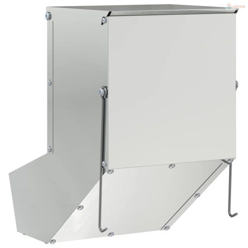 Nyúl Etető Ezüst 17,5 x 26 x 28,5 cm Horganyzott acél