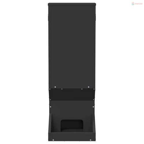 Szarvas etető Fekete 28 x 30 x 80 cm Hidegen Hengerelt Acél