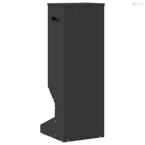 Szarvas etető Fekete 28 x 30 x 80 cm Hidegen Hengerelt Acél