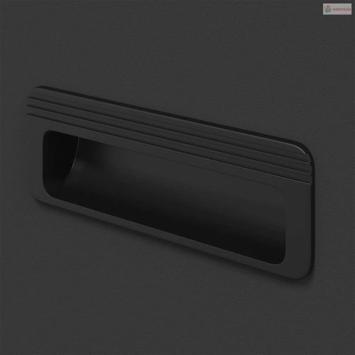 Szarvas etető Fekete 28 x 30 x 80 cm Hidegen Hengerelt Acél