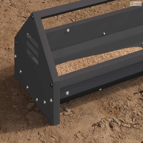 Csirke Etető Tál Fekete 108 x 20,5 x 20 cm