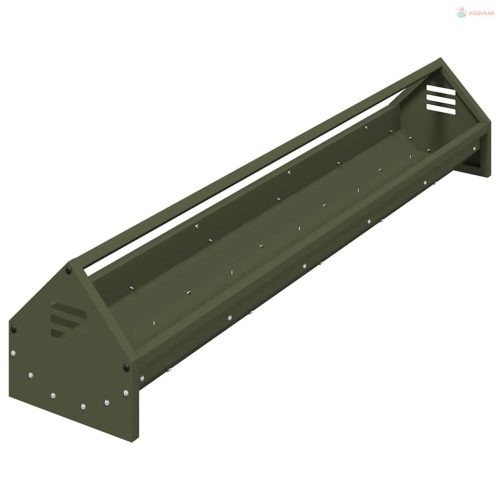 Csirke Etető Tál Olajzöld 108 x 20,5 x 20 cm