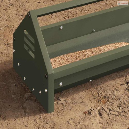 Csirke Etető Tál Olajzöld 108 x 20,5 x 20 cm