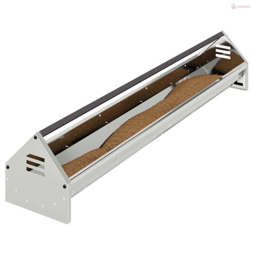 Csirke Etető Tál Ezüst 108 x 20,5 x 20 cm Horganyzott acél