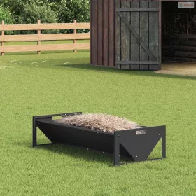 Állattenyésztési takarmányzó Fekete 108 x 50 x 28 cm
