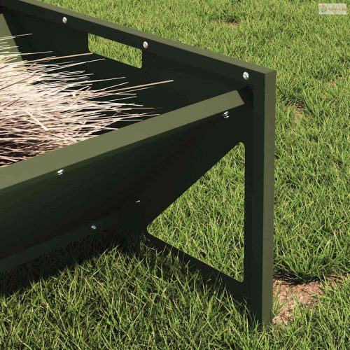 Állattenyésztési takarmányzó Olajzöld 108 x 50 x 28 cm