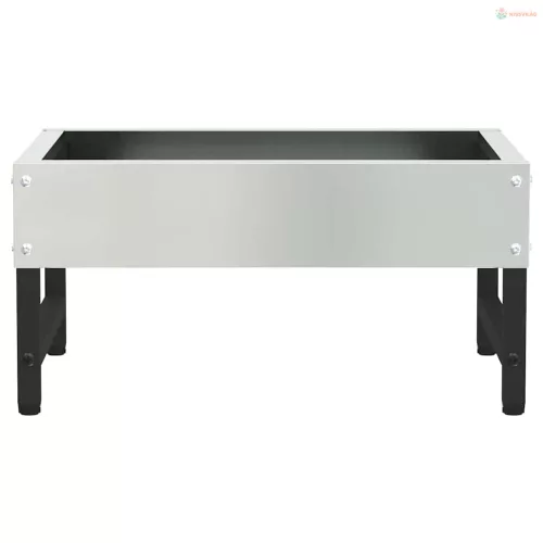 Madár Etető Ezüst 80 x 28 x 13.5 cm Horganyzott acél