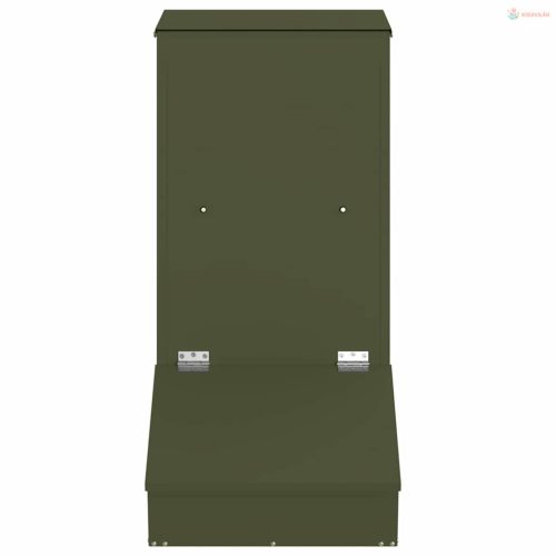 Disznó Etető Olajzöld 55 x 38 x 76 cm Hidegen Hengerelt Acél