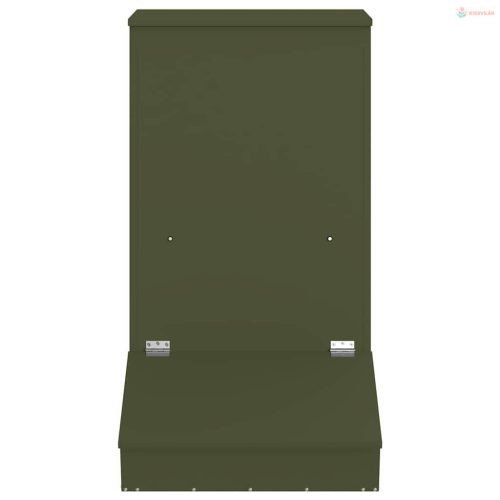 Disznó Etető Olajzöld 55 x 51 x 91,5 cm Hidegen Hengerelt Acél