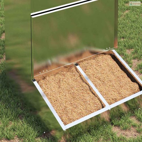 Disznó Etető Ezüst 55 x 51 x 91,5 cm Horganyzott acél