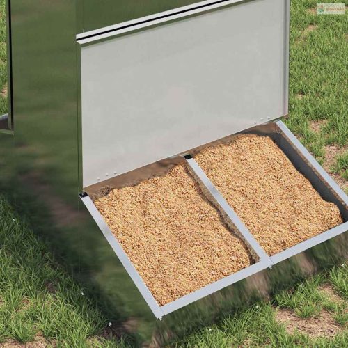 Disznó Etető Ezüst 82 x 51 x 91,5 cm Horganyzott acél