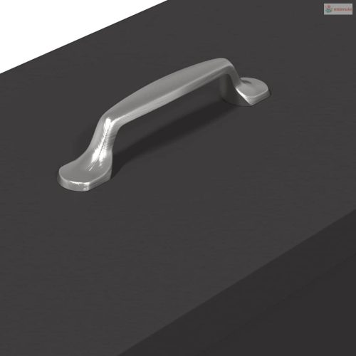 Csirke etető Fekete 41,5 x 20,5 x 33 cm Hidegen Hengerelt Acél