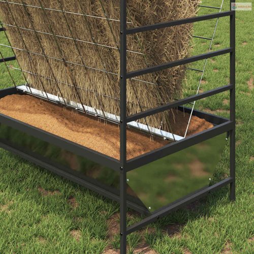 Haszonállat Etető Ezüst 100 x 60 x 90 cm Horganyzott acél