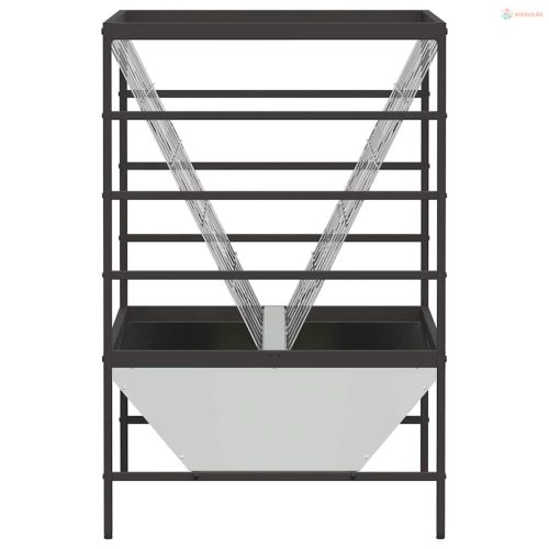 Haszonállat Etető Ezüst 100 x 60 x 90 cm Horganyzott acél