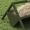 Állattenyésztési takarmányzó Olajzöld 111 x 76 x 38 cm