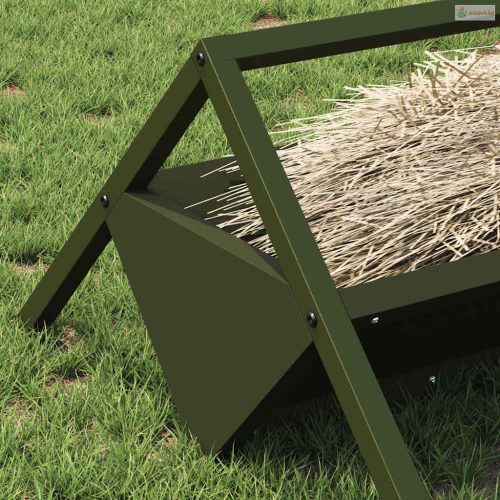 Állattenyésztési takarmányzó Olajzöld 111 x 76 x 38 cm