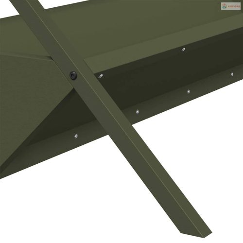 Állattenyésztési takarmányzó Olajzöld 111 x 76 x 38 cm