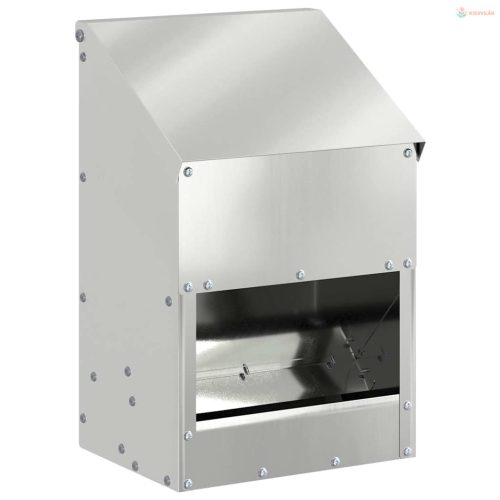 Csirke etető Ezüst 21 x 16 x 33 cm Horganyzott acél