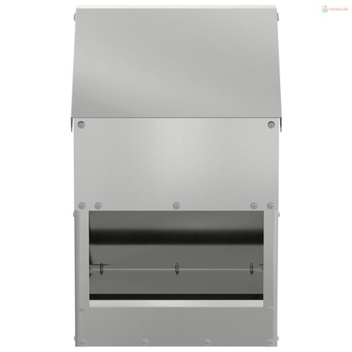 Csirke etető Ezüst 21 x 16 x 33 cm Horganyzott acél