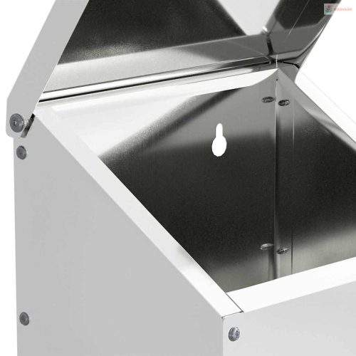 Csirke etető Ezüst 21 x 16 x 33 cm Horganyzott acél