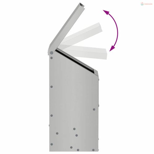 Csirke etető Ezüst 21 x 16 x 33 cm Horganyzott acél