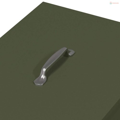 Csirke etető Olajzöld 40,5 x 45 x 41 cm Hidegen Hengerelt Acél