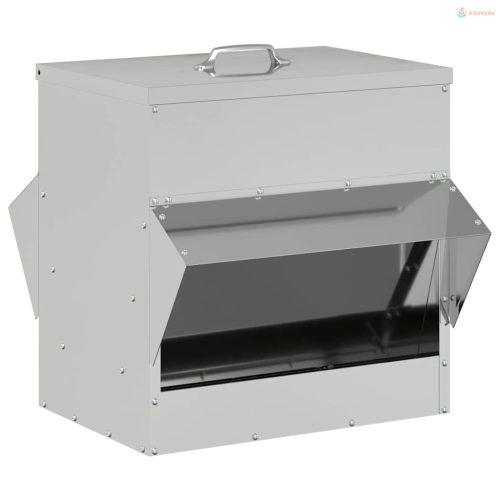 Csirke etető Ezüst 40,5 x 45 x 41 cm Horganyzott acél