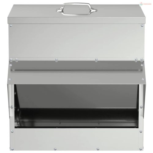 Csirke etető Ezüst 40,5 x 45 x 41 cm Horganyzott acél