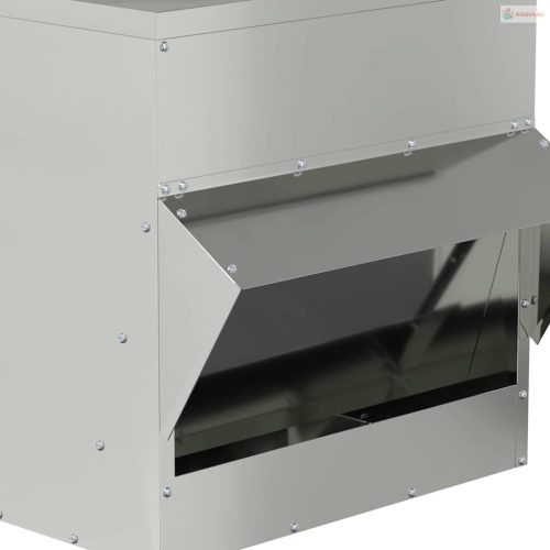 Csirke etető Ezüst 40,5 x 45 x 41 cm Horganyzott acél