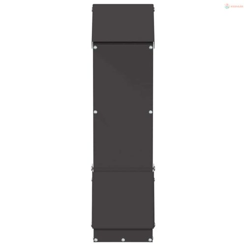 Csirke etető Fekete 13 x 12 x 51 cm Hidegen Hengerelt Acél