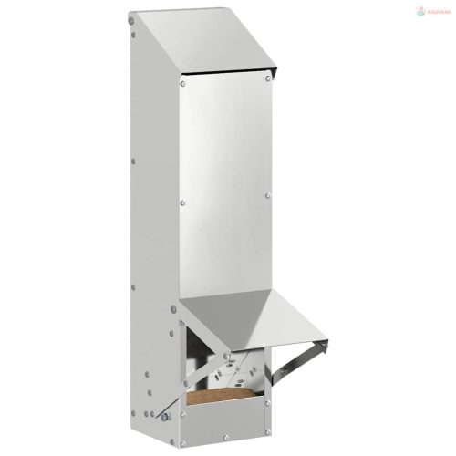 Csirke etető Ezüst 13 x 12 x 51 cm Horganyzott acél