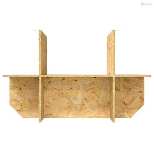 Terrárium alap Barna 80 x 50 x 50 cm OSB