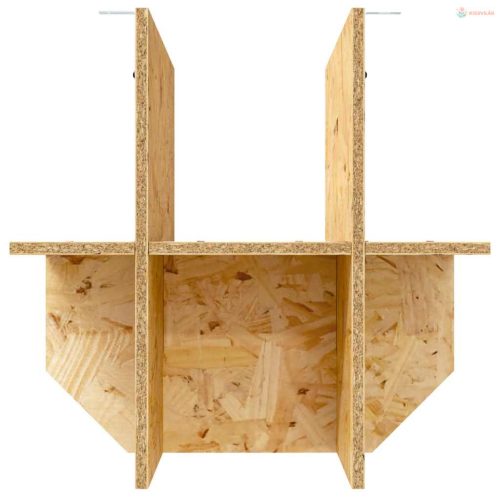 Terrárium alap polcokkal Barna 40 x 40 x 50 cm OSB